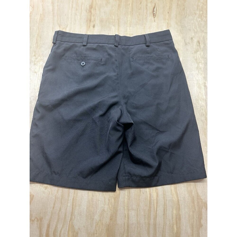 Nike Golf Dri-FIT Performance Polyester Black Golfing Shorts Size 34 Chino EUC - Picture 3 of 7